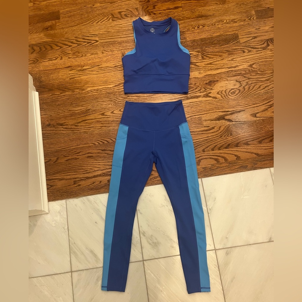 Move Theory Color Block Workout Set - Top And Leg… - image 2